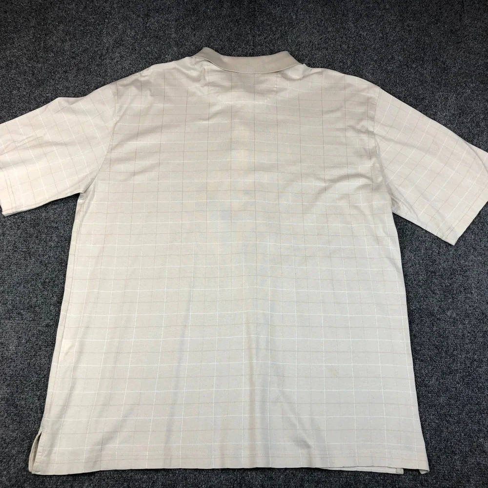 Daniel Cremieux Mens Large‎ Signature Polo Shirt Triple Mercized Cotton Plaid